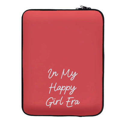 In My Happy Girl Era Red Laptop Sleeve