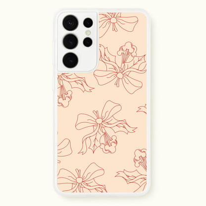 Cartoon Mouse Holly Pattern Galaxy S21 Ultra Case