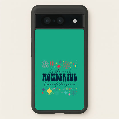 The Most Wonderful Time Of The Year Geometric Google Pixel 8 Case