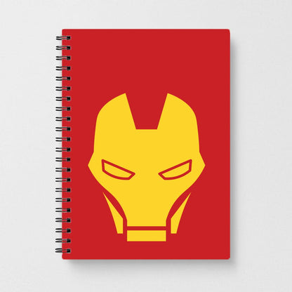 Red Robot Super Hero Face Notebook