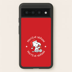 Cartoon Beagle Festive Season Google Pixel 7 Pro Case