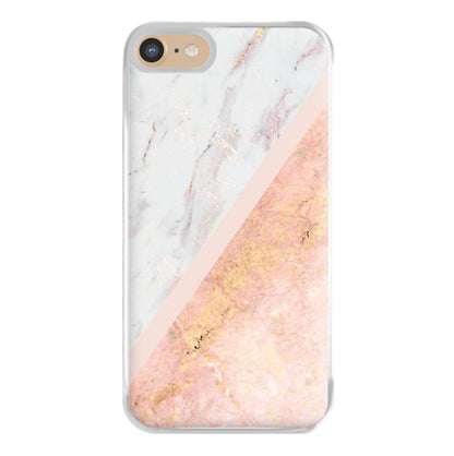 Marble and Rose Gold Phone Case