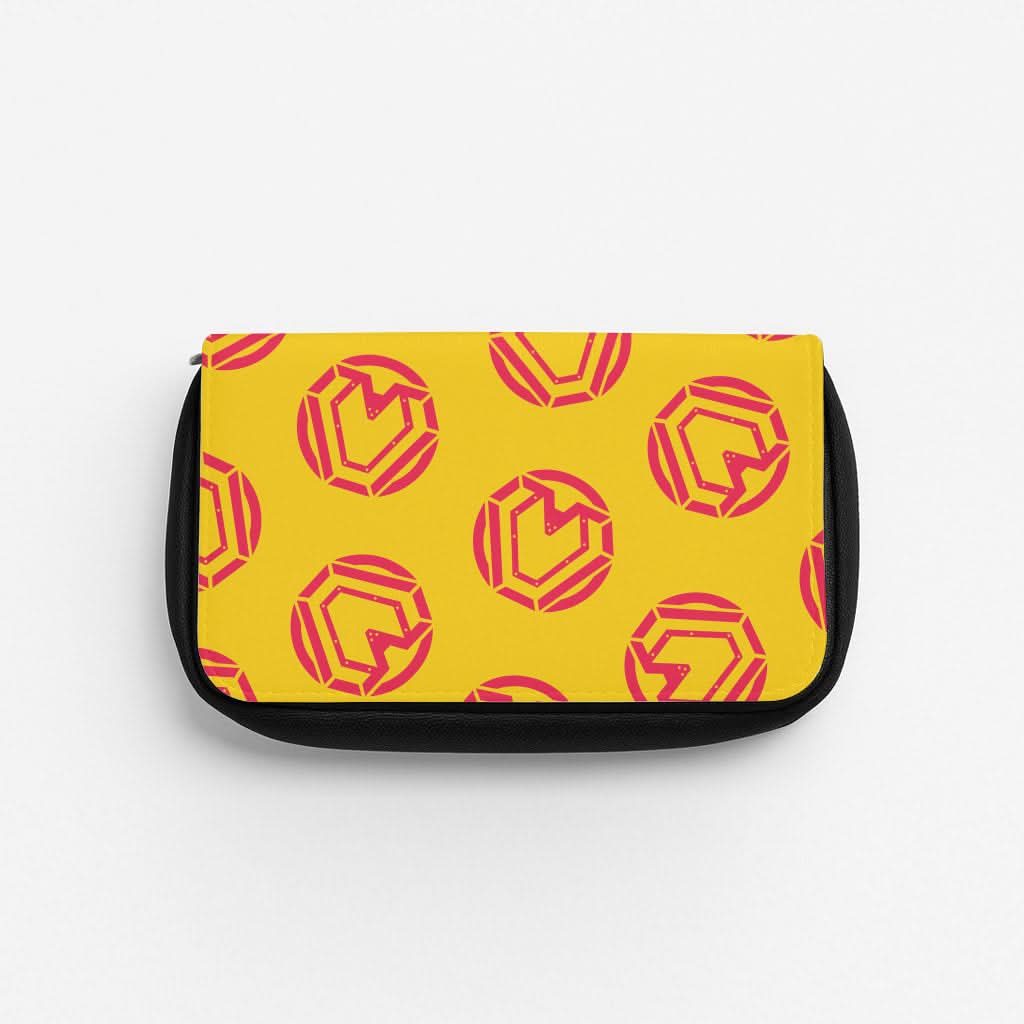 Metal Heart Pattern Pencil Case