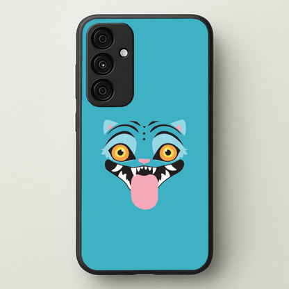 Demon Cat Face Galaxy A55 Case