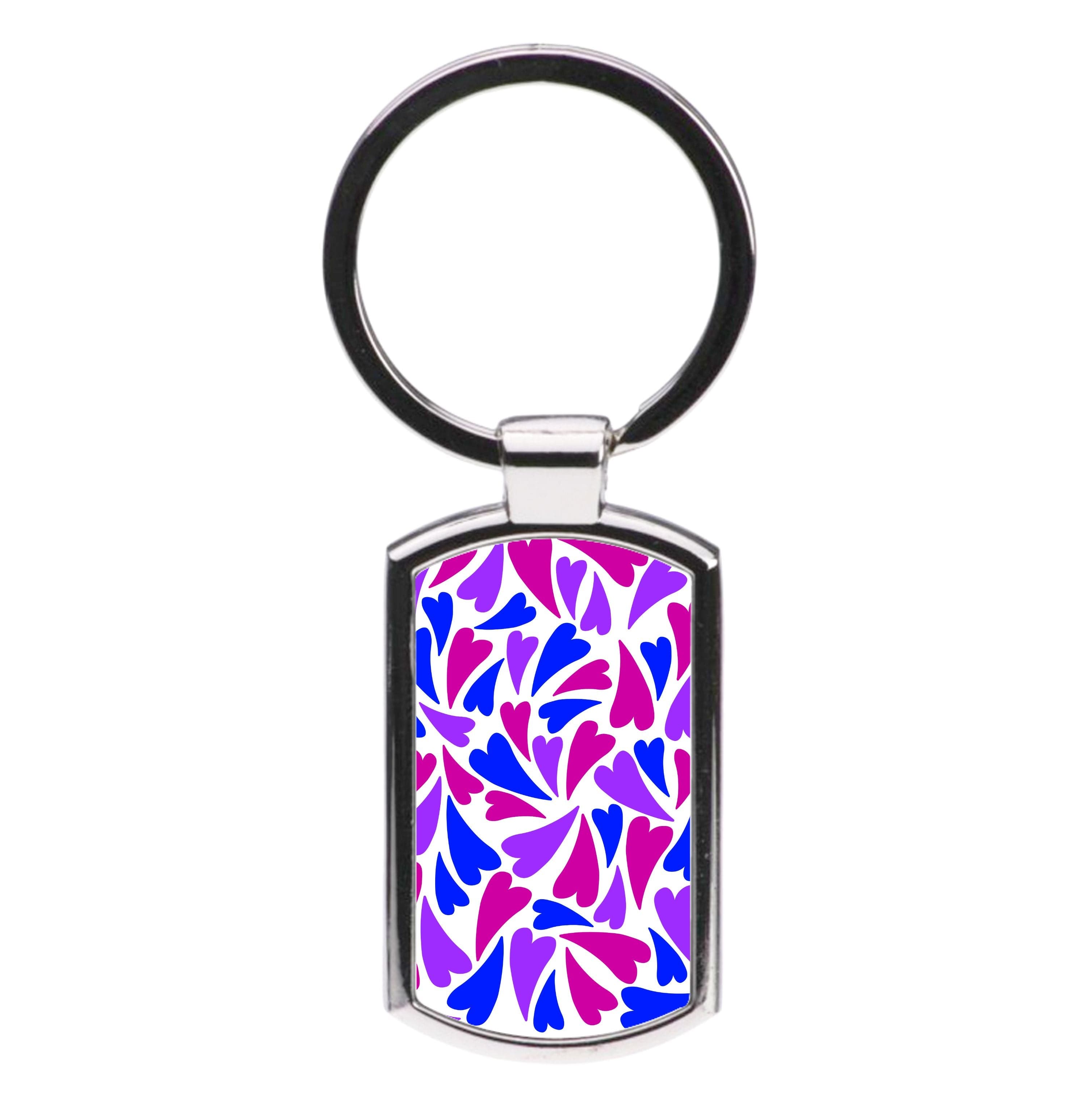 Bisexual Hearts - Pride Luxury Keyring