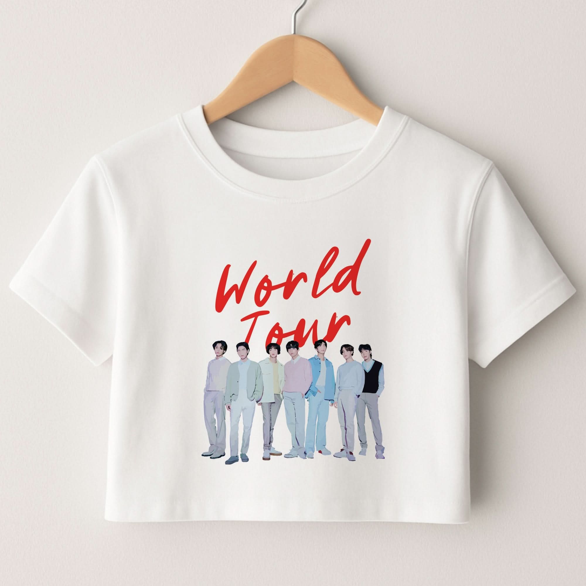 K-Pop Band Pastel Tour Crop top