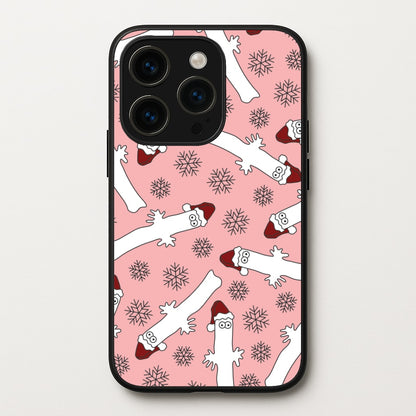 Wiggly Moom Xmas Hat Pattern iPhone 14 Pro Case