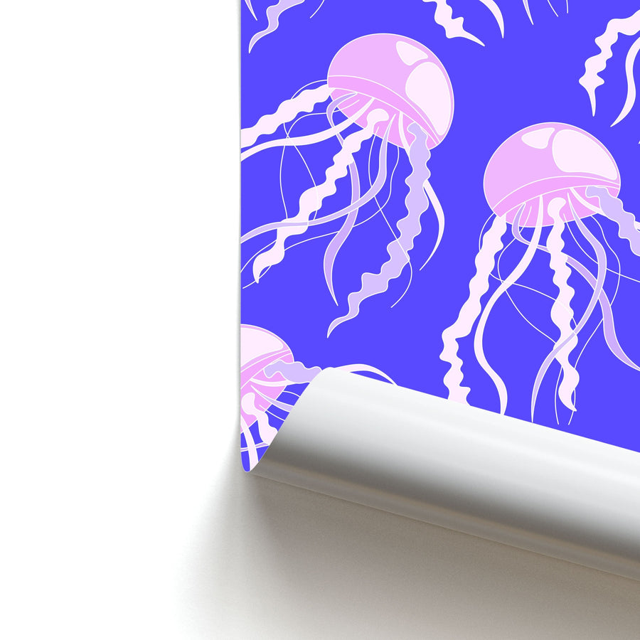 Jellyfish Pattern - Sealife Poster