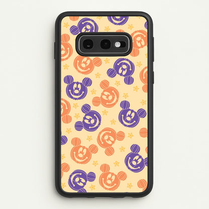 Pumkin Mouse And Stars Pattern Galaxy S10e Case