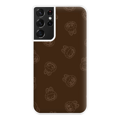 Monsters Outline Pattern I Galaxy S21 Ultra Case