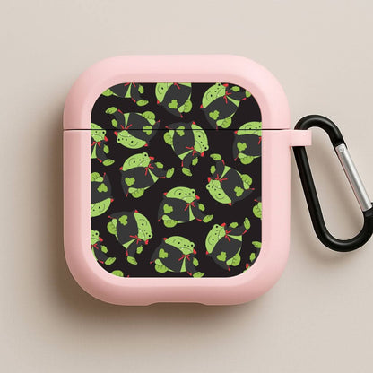 Vampire Frog Pattern  - Halloween Pink AirPods Case