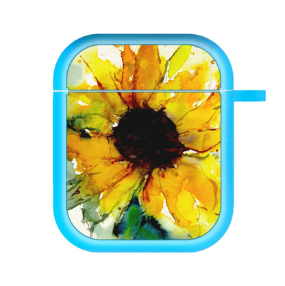 Watercolour Sunflower AirPods Case