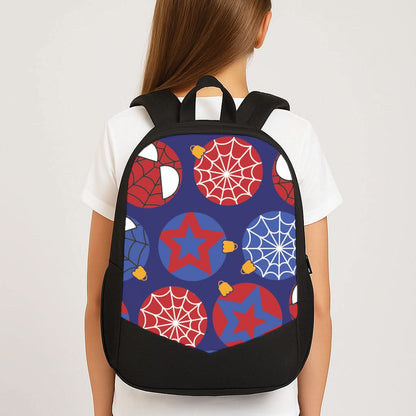 Spider Hero Baubles Pattern School Bag