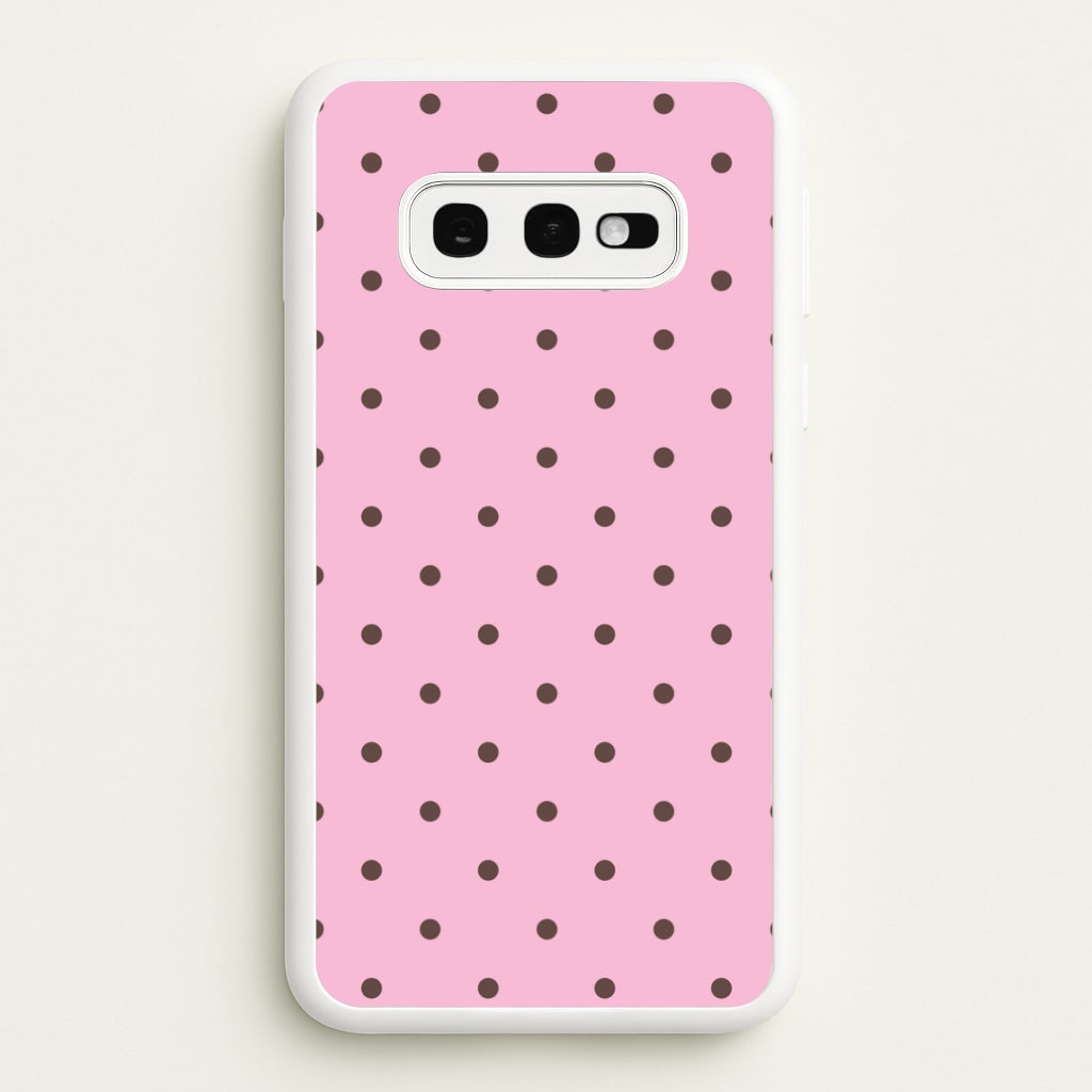 Strawberry Polka Dots Galaxy S10e Case