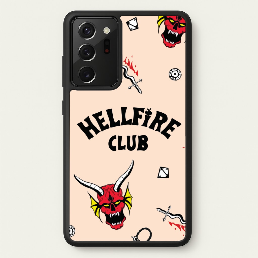 Hellfire Club Icons Collage Peach Galaxy Note 20 Ultra Case