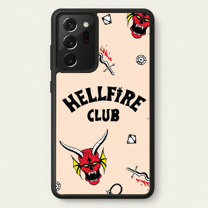 Hellfire Club Icons Collage Peach Galaxy Note 20 Ultra Case