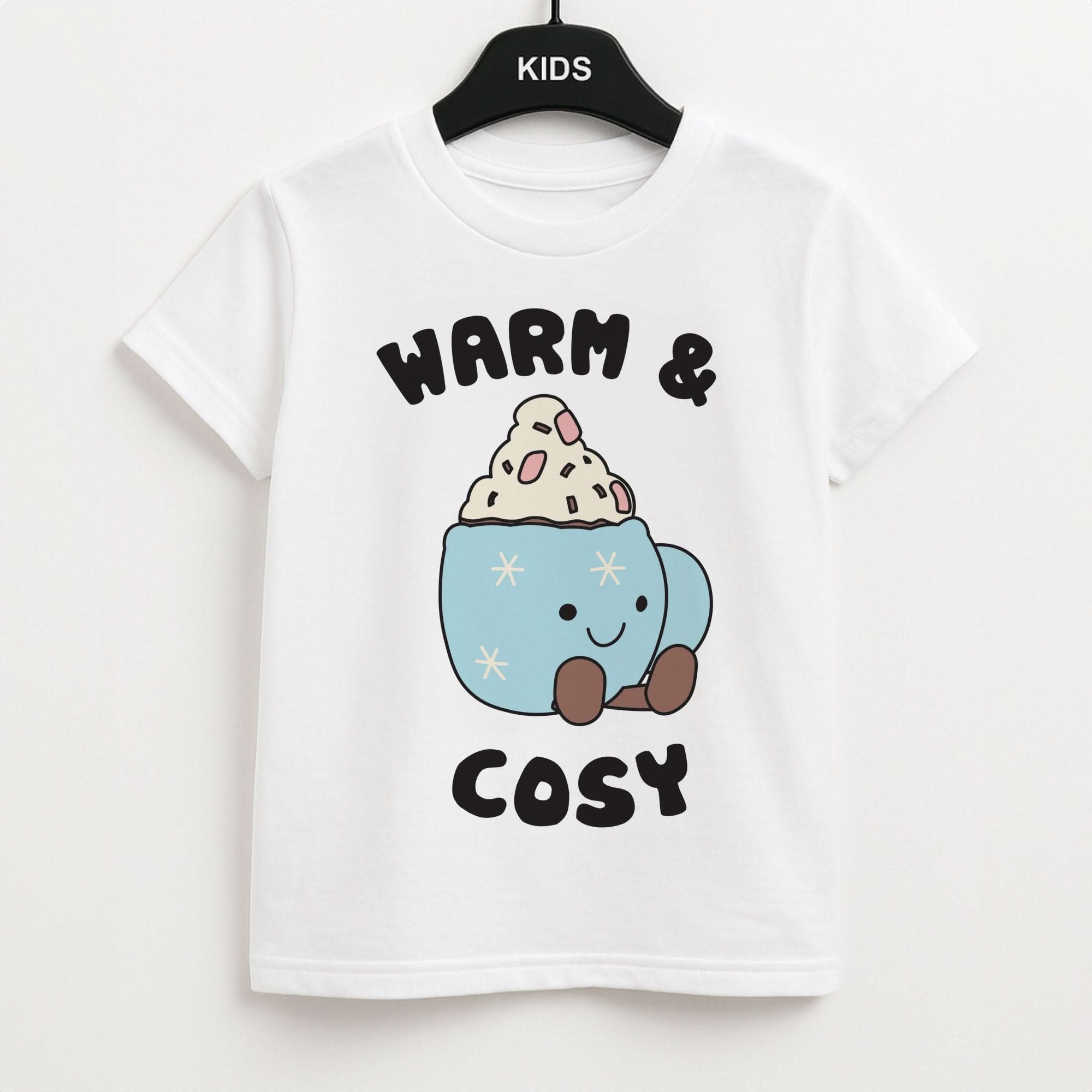 Hot Cocoa Plush Quote Kids T-Shirt