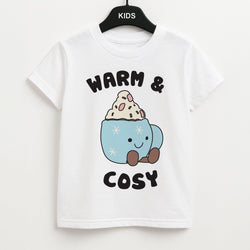 Hot Cocoa Plush Quote Kids Unisex T-Shirt