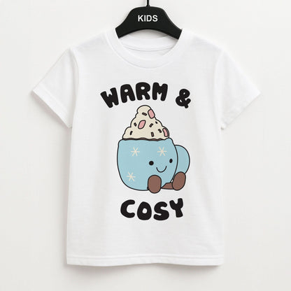 Hot Cocoa Plush Quote Kids Unisex T-Shirt