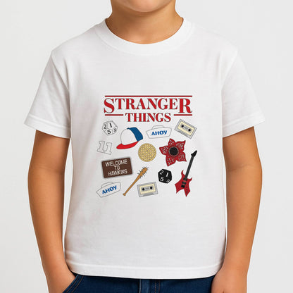 Stranger Things Cartoon Icons Boys T-Shirt