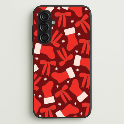 Stockings And Bows Pattern Galaxy S23FE Case