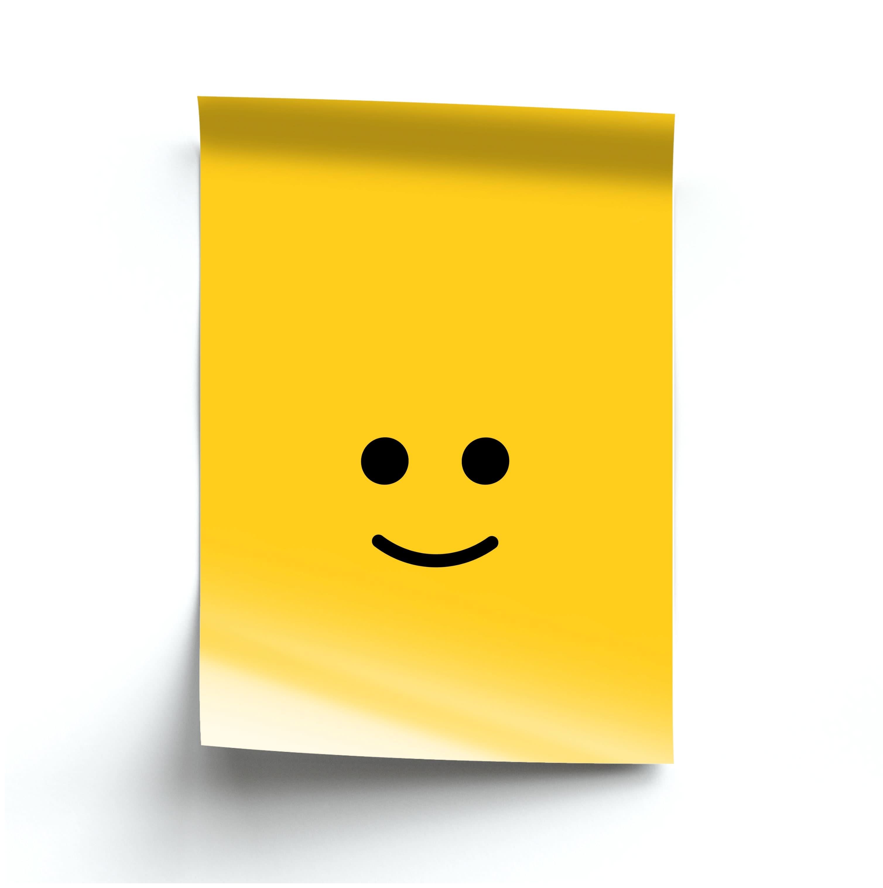 Brick Face Smile Poster