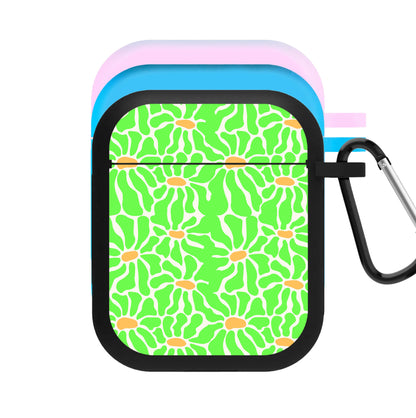 Green Flowers - Summer AirPods Case