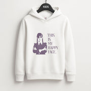 This Is My Happy Face Kids Hoodie 1