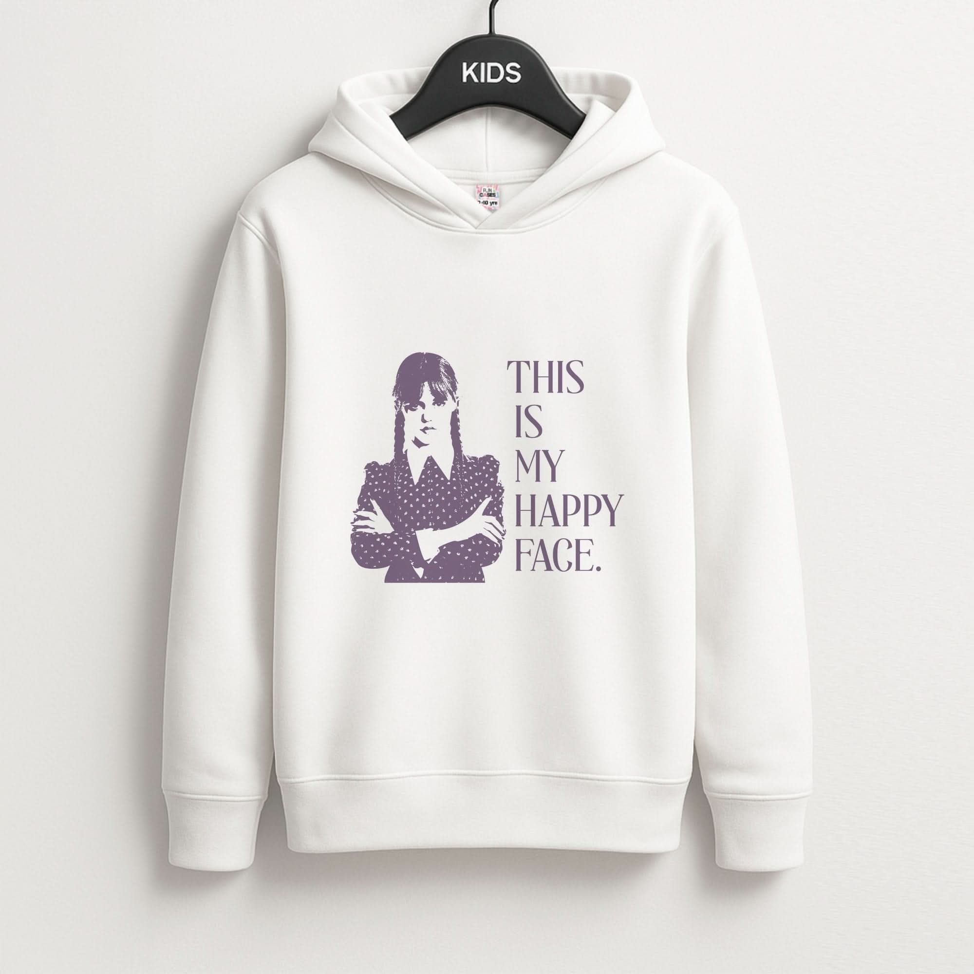This Is My Happy Face Kids Hoodie