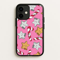 Pink Christmas Plushies Pattern iPhone 12 Mini Case