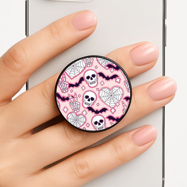 Cute Halloween Stickers Pattern Phone Grip