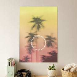 Palm Trees Circle Poster
