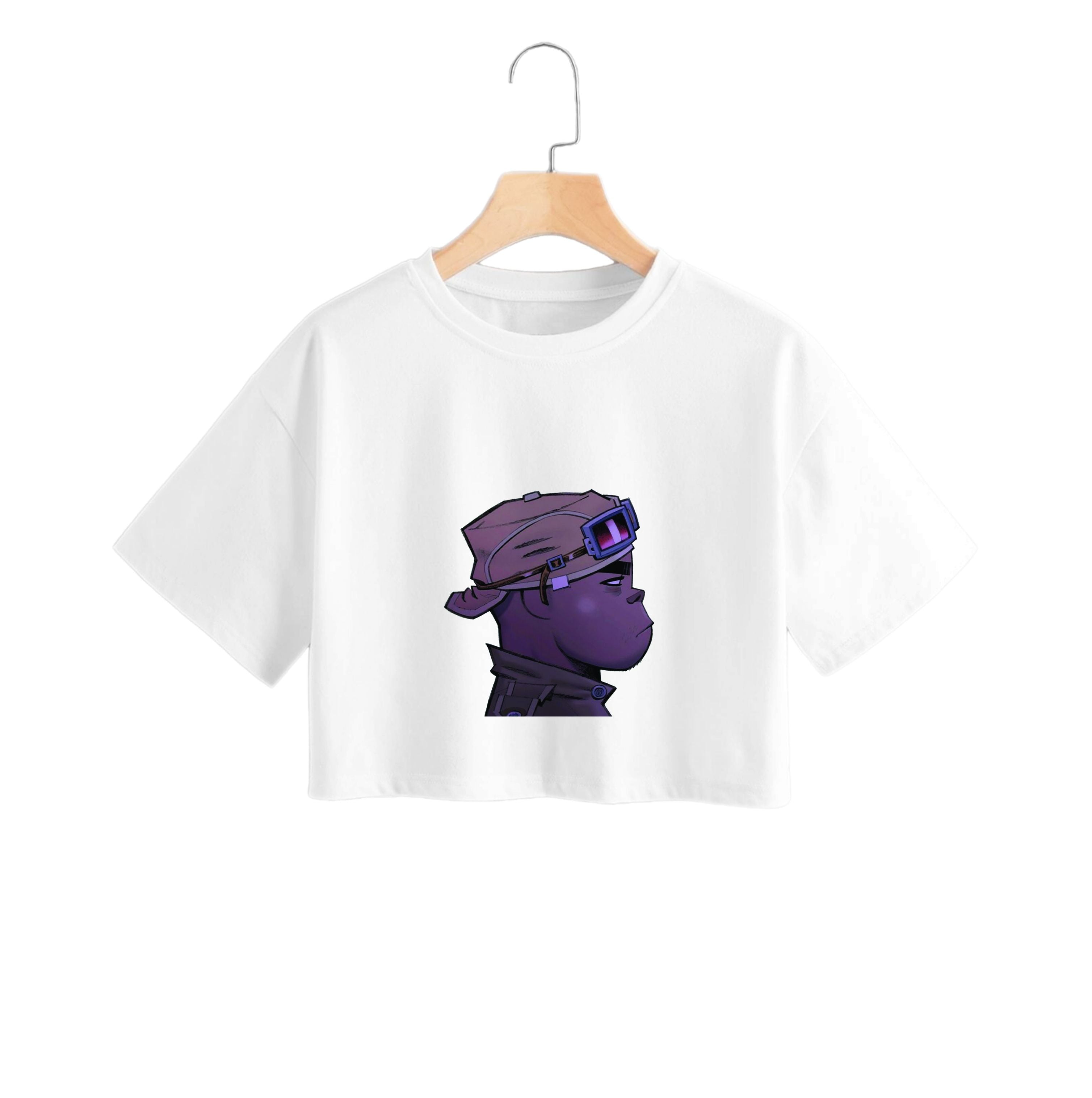 Purple 2d Crop Top