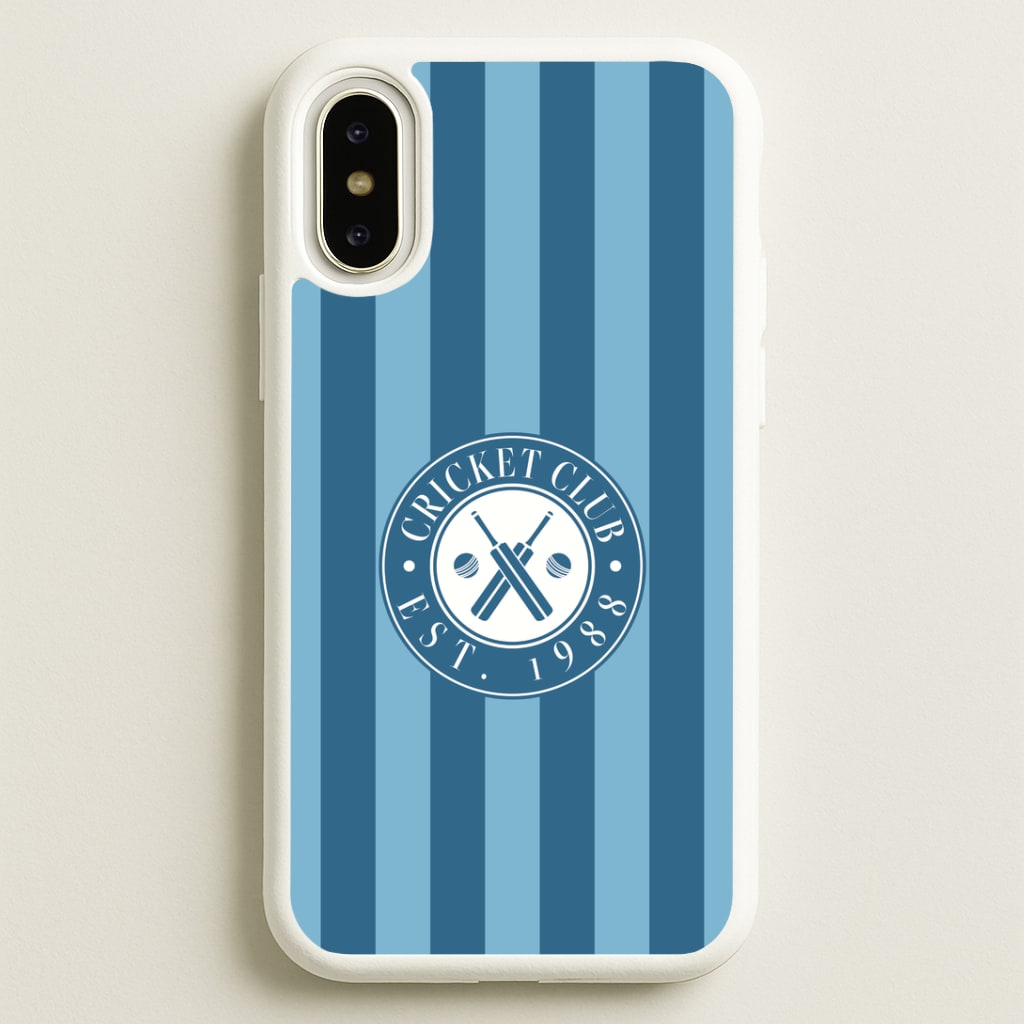 Stripey Cricket Badge iPhone X / XS Case