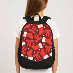 Stockings And Bows Pattern School Bag