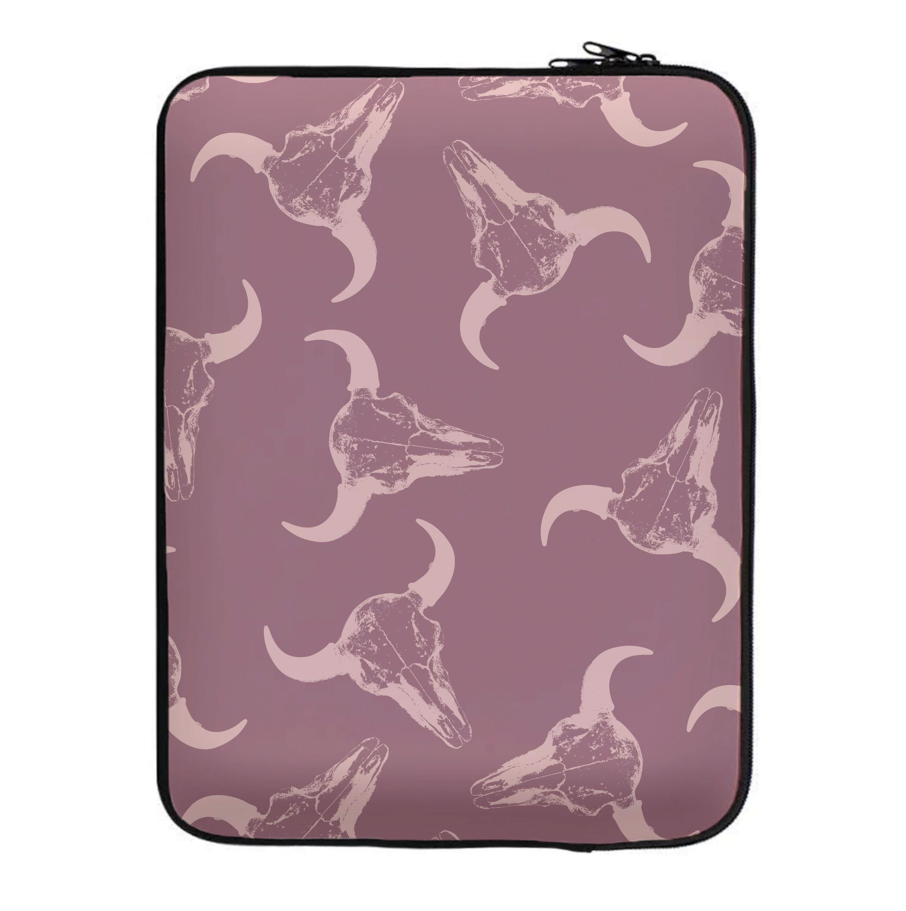 Pastel Skulls Pattern Laptop Sleeve