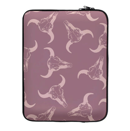 Pastel Skulls Pattern Laptop Sleeve