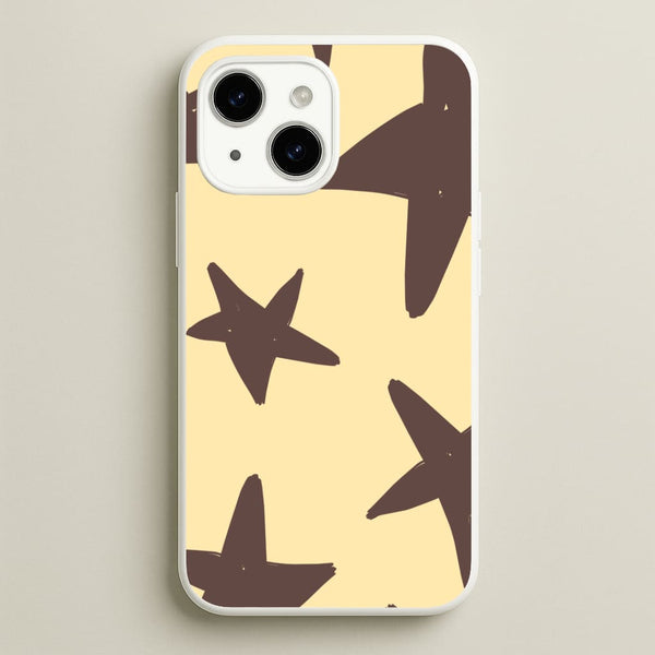 Vanilla & Chocolate Stars iPhone 14 Plus Case