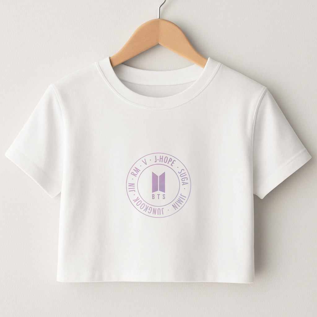 Galaxy Logo - BTS Crop Top