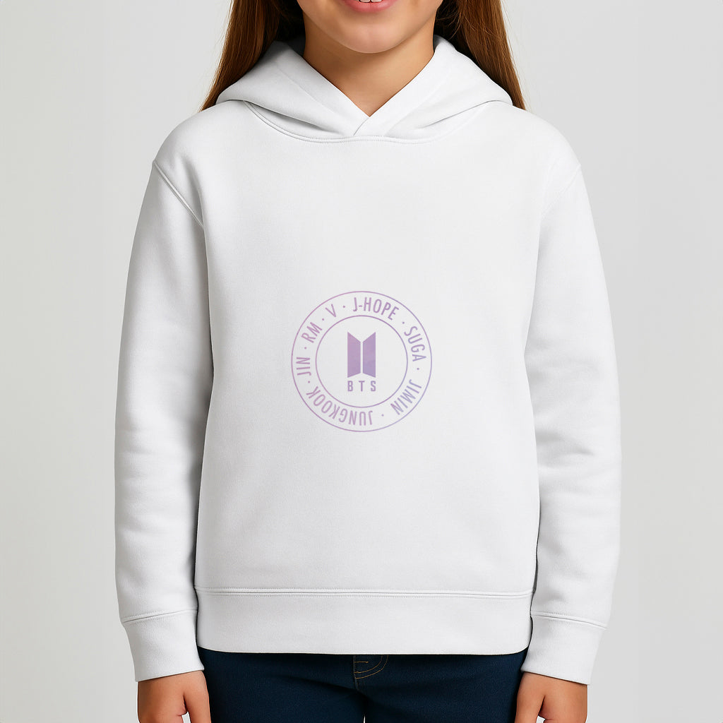 Galaxy Logo - BTS Kids Hoodie