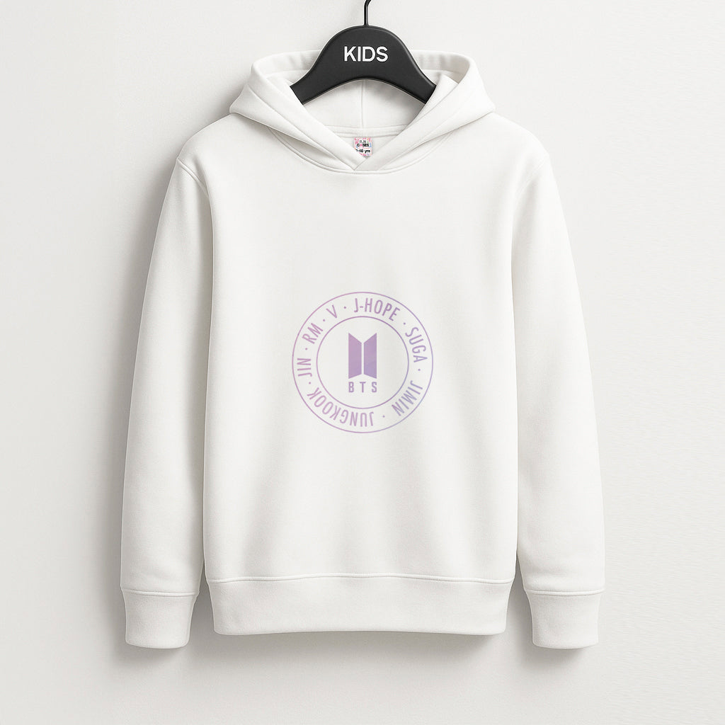 Galaxy Logo - BTS Kids Hoodie