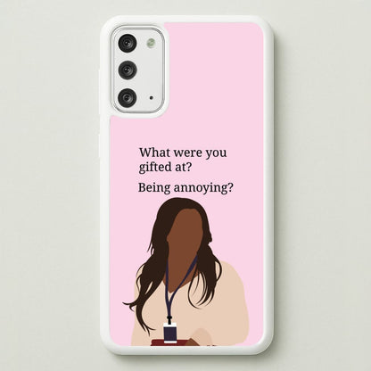 Gifted At Being Annoying  - Abbott Elementary Phone Case for Galaxy Note 20