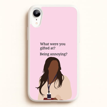 Gifted At Being Annoying  - Abbott Elementary Phone Case for iPhone XR