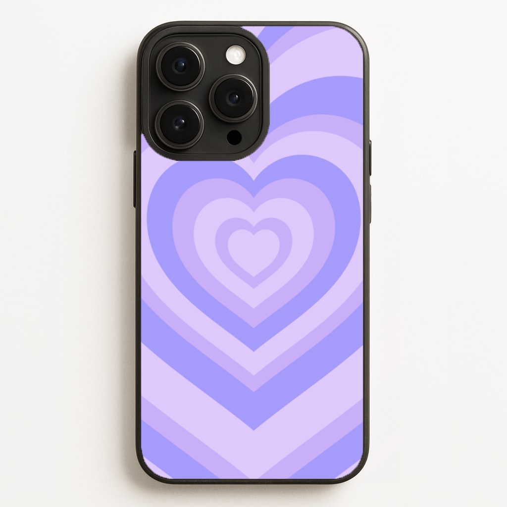Purple - Colourful Hearts Phone Case