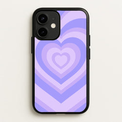 Purple - Colourful Hearts  - Colourful Hearts Phone Case for iPhone 12 / 12 Pro