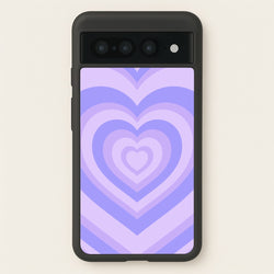 Purple - Colourful Hearts  - Colourful Hearts Phone Case for Google Pixel 7 Pro