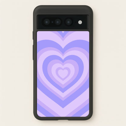 Purple - Colourful Hearts  - Colourful Hearts Phone Case for Google Pixel 7 Pro