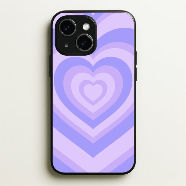 Purple - Colourful Hearts  - Colourful Hearts Phone Case for iPhone 15