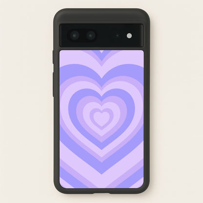 Purple - Colourful Hearts  - Colourful Hearts Phone Case for Google Pixel 7