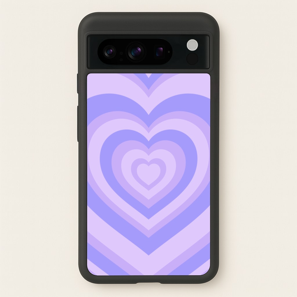 Purple - Colourful Hearts  - Colourful Hearts Phone Case for Google Pixel 8 Pro